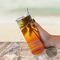 Pallm tree sunset print drinkware. Personalized ocean wave mug. Summer vibes stainless steel cup. easide relaxation tea tumbler
